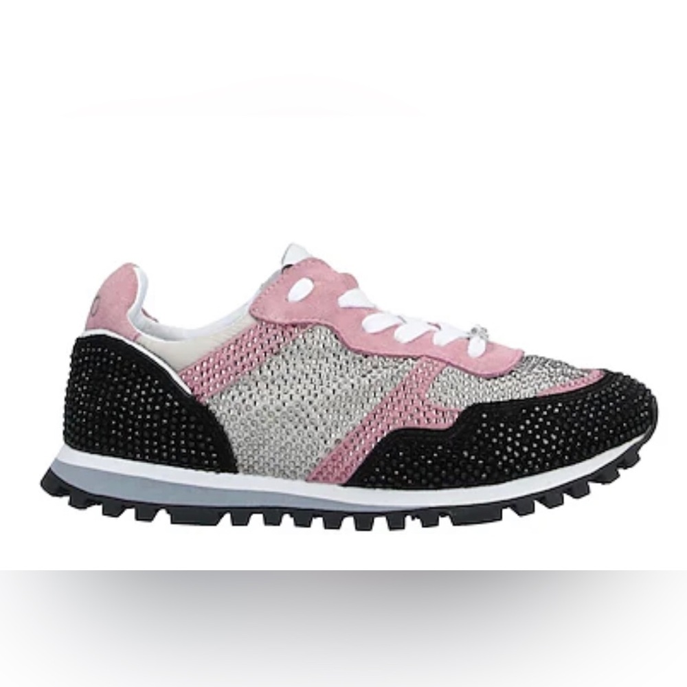 Liu Jo antique rose diamond jeweled sneakers New in box